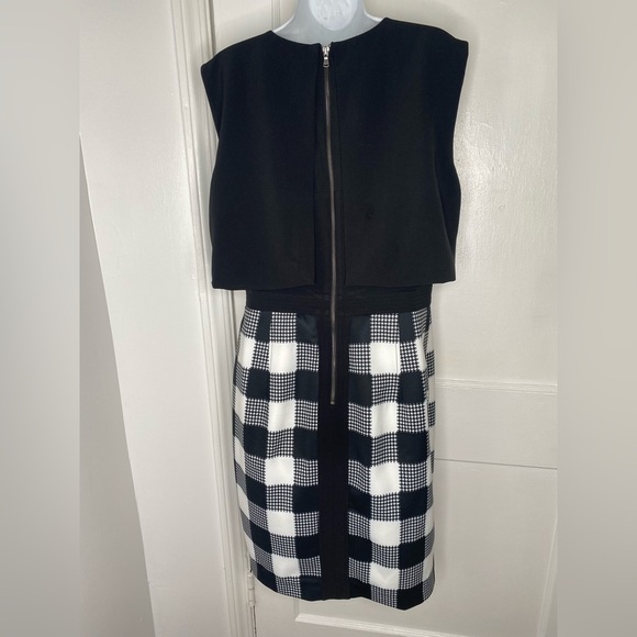 TOCCIN (NY) NWT Black and White Checkered Dress - Picture 9 of 14